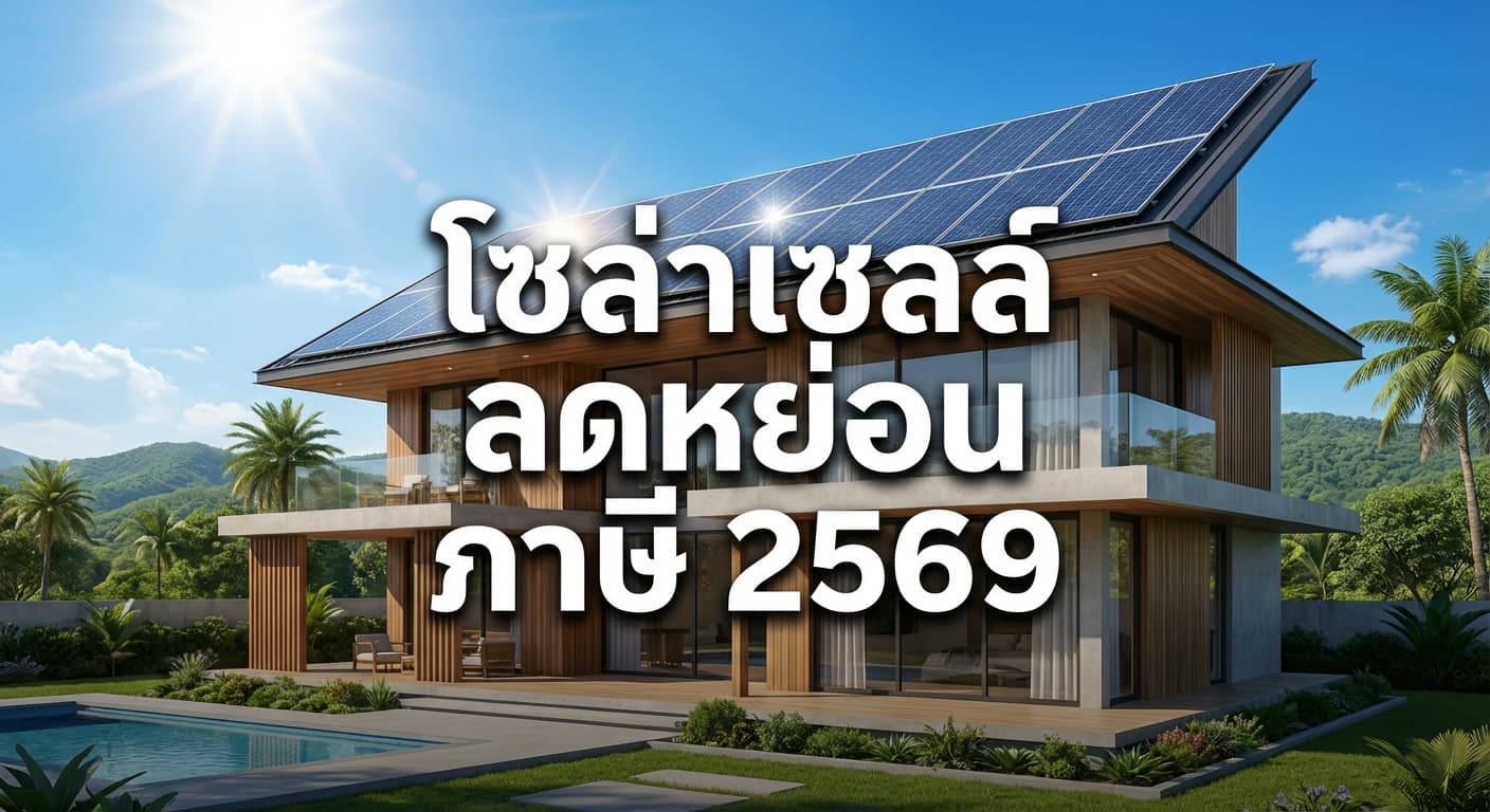 ติดตั้งโซล่าเซลล์ ลดหย่อน ภาษี 2569 กับ เอนีเทค อมตะนคร ชลบุรี คุ้มค่าที่สุด